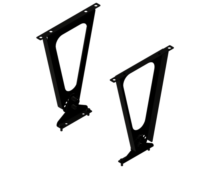 AlkElec wand/plafond montage set zwart